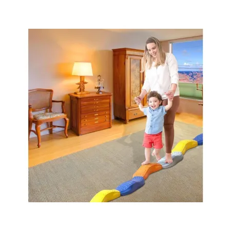 Ścieżka Sensoryczna Dla Dzieci KAMIENIE BALANSUJĄCE Do Ćwiczenia Równowagi 4 Szt Trening Równowagi-2049561