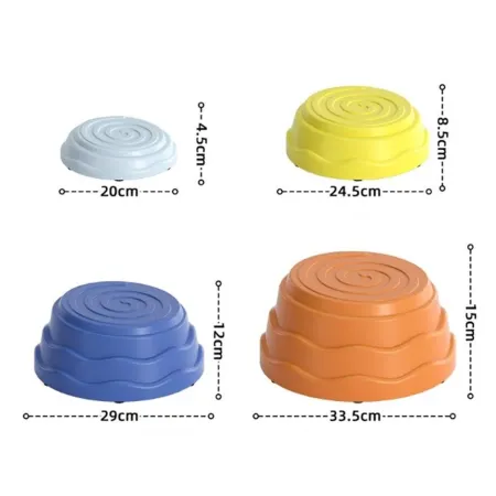 Ścieżka Sensoryczna Dla Dzieci KAMIENIE BALANSUJĄCE 5 Szt Równowaga Trening Równowagi-2049564