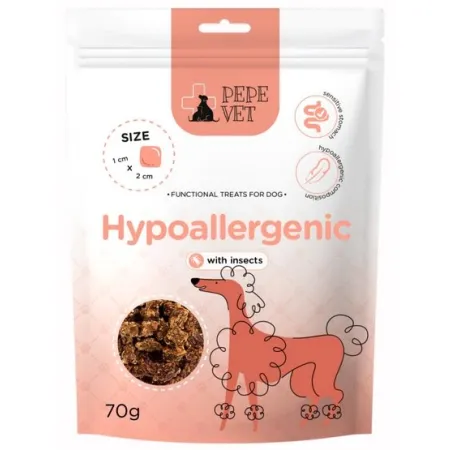 Paka Zwierzaka PEPE VET Przysmak funkcjonalny Hypoallergenic Insect 70g