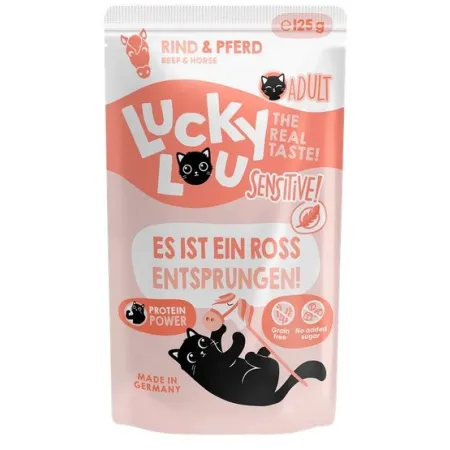 Lucky Lou Lifestage Sensitive Wołowina i konina saszetka 125g