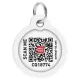 Collar WauDog Smart ID Zawieszka z QR-paszportem okrągła 3cm batman zielony-2041312
