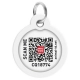 Collar WauDog Smart ID Zawieszka z QR-paszportem okrągła 3cm futrzane potwory-2041320