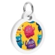 Collar WauDog Smart ID Zawieszka z QR-paszportem okrągła 3cm futrzane potwory-2041321