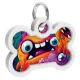Collar WauDog Smart ID Zawieszka z QR-paszportem kość 4x3cm zębate potwory-2041345