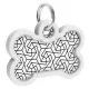 Collar WauDog Smart ID Zawieszka z QR-paszportem kość 4x3cm geometria-2041353