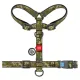 Collar WauDog Nylon Szelki nylonowe anatomiczne w kształcie litery H, z QR-paszportem, plastikowy fastex, wzór MILITAR