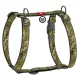 Collar WauDog Nylon Szelki nylonowe anatomiczne w kształcie litery H, z QR-paszportem, plastikowy fastex, wzór MILITARY, rozmiar M 20mm