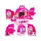 Domek Dla Lalek Toaletka W Walizce Plecak Zestaw 3w1 + Akcesoria-2047566