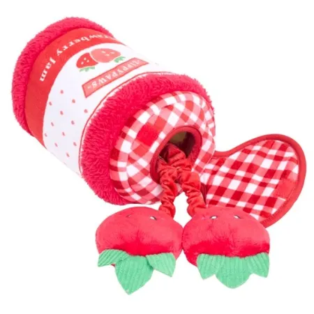 ZippyPaws Pluszowa norka bungee dla psa Dżem truskawkowy [ZP1113]-2050680