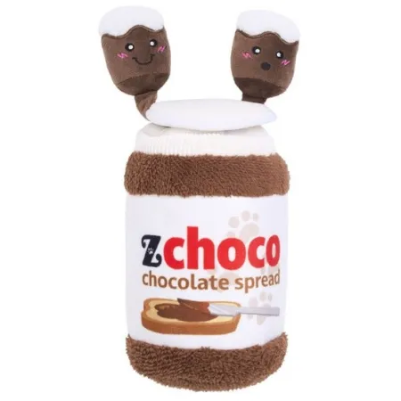 ZippyPaws Pluszowa norka bungee dla psa Słoik czekolady [ZP1112]