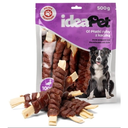 IdeaPet Płatki ryby z kaczką 500g