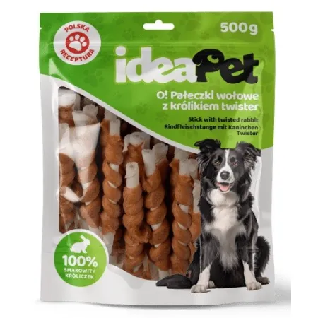 IdeaPet Pałeczki wołowe z królikiem Twister 500g-2052893