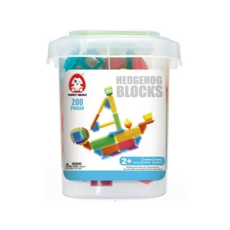 Klocki Konstrukcyjne W Wiaderku, Wafle, Jeżyki, Grzebyki 200 el. Przecena 1