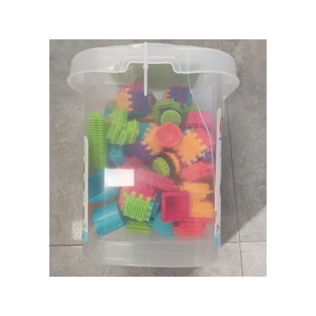 Klocki Konstrukcyjne W Wiaderku, Wafle, Jeżyki, Grzebyki 200 el. Przecena 1-2052938