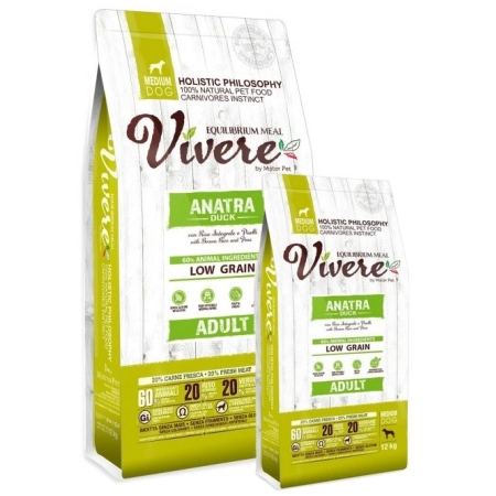 Vivere Dog Medium Adult Duck Karma Monobiałkowa z Kaczką 12+3kg
