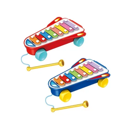 Tęczowe Cymbałki Ksylofon Rakieta Kosmiczna Zabawka Muzyczna Dla Dzieci-2053775