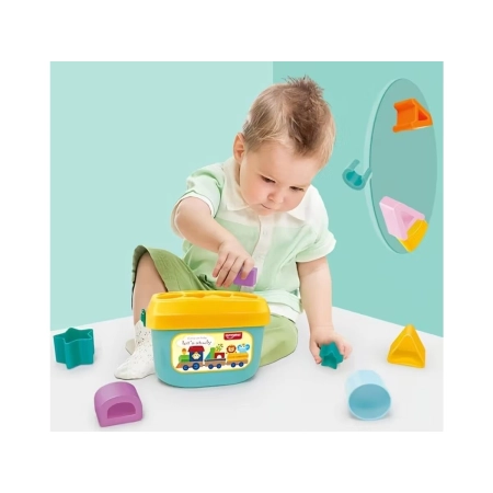 Edukacyjna Zabawka Sorter Z Klockami Układanka Wiaderko Literki Klocki-2053791