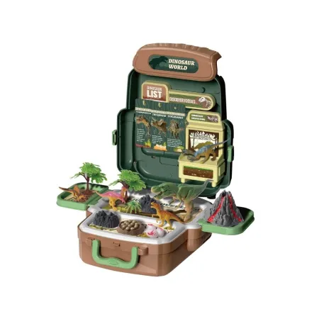 Duży Zestaw Dinozaurów W Plecaku Figurki W Walizce DINOZAURY Wulkan Akcesoria 30 El.-2053815