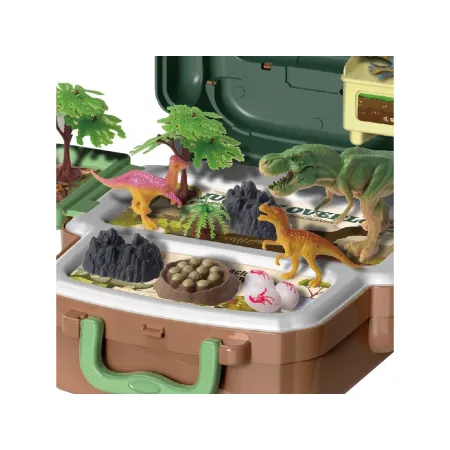 Duży Zestaw Dinozaurów W Plecaku Figurki W Walizce DINOZAURY Wulkan Akcesoria 30 El.-2053816