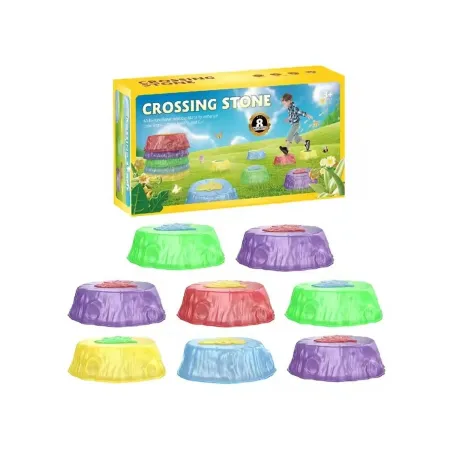 Ścieżka Sensoryczna Dla Dzieci ŚWIECĄCE KAMIENIE BALANSUJĄCE 8 Szt Trening Równowagi