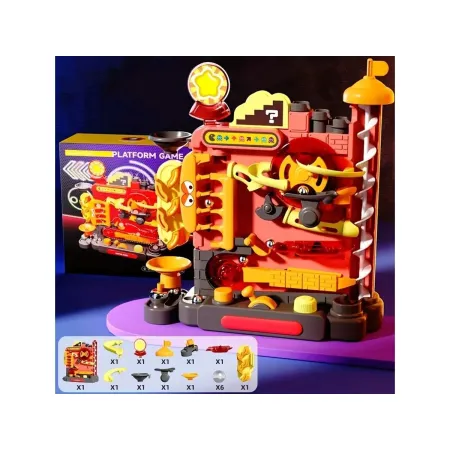 Kulkowy Tor Przeszkód Zjeżdżalnia Zjazd Dla Kulek Kulodrom Zabawka interaktywna-2053833