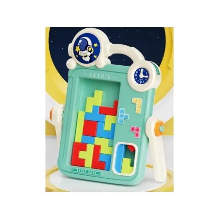 Wielofunkcyjna Dwustronna Tablica 2w1 Zmazywalna Klocki Układanka Edukacyjna CZERWONA-2053992