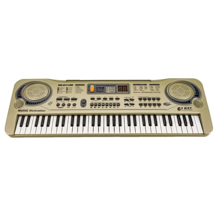 Keyboard MQ-811 Organki, 61 Klawiszy, Zasilacz, Mikrofon, USB Przecena 3