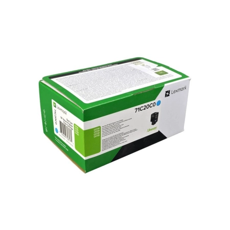 Oryginalny Toner Cyan Lexmark CS730, CS735, CS737, CX730, CX735, CX737 (71C20C0)
