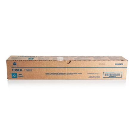 Oryginalny Toner Cyan Konica Minolta Bizhub C454, C554 (TN512C, TN-512C, A33K452)