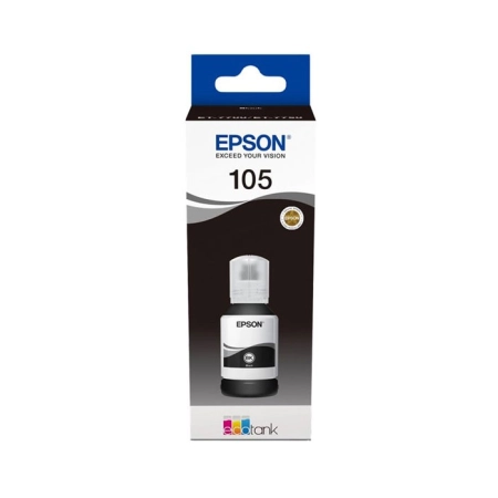 Oryginalny Tusz w butelce Black Epson 105 (T00Q1, C13T00Q140)