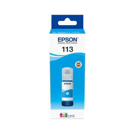 Oryginalny Tusz w butelce Cyan Epson 113 (T06B2, C13T06B240)
