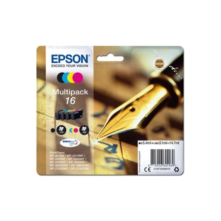 Oryginalny Tusz CMYK Epson 16 (T1626, C13T16264012)