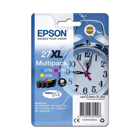 Oryginalny Tusz CMY Epson 27XL (T2715, C13T27154012)