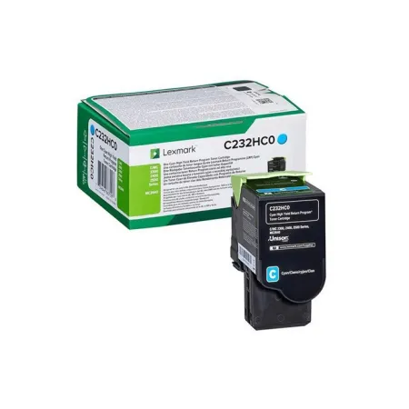 Oryginalny Toner Cyan Lexmark C2325 (C232HC0)