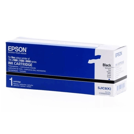 Oryginalny Tusz Czarny Epson SJIC8K, SJI-C8K, SJIC-8K (C33S020407, S020407)