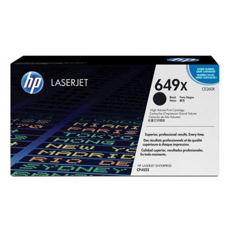 Oryginalny Toner Black HP Color LaserJet CP4520, Enterprise CP4525 (649X CE260X)