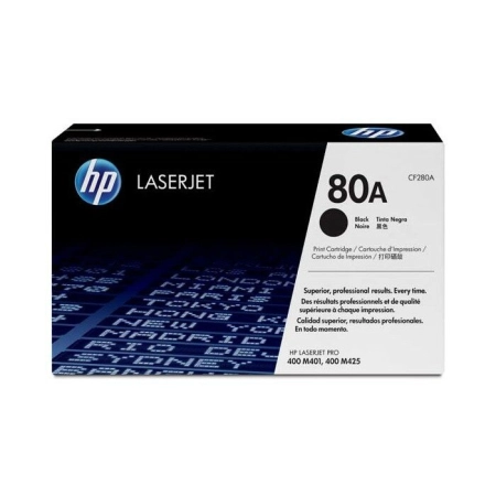 Oryginalny Toner Czarny HP LaserJet Pro 400 M401, M425 (80A CF280A)