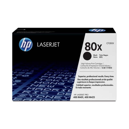 Oryginalny Toner Czarny HP LaserJet Pro 400 M401, M425 (80X CF280X)