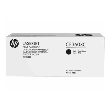 Oryginalny Toner Black HP Color LaserJet Enterprise M552 (508XC CF360XC), kompatybilne z CF360X