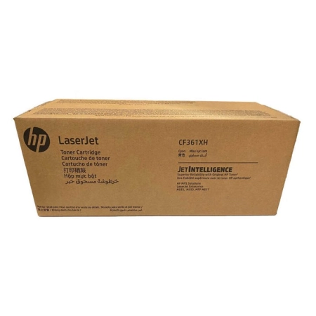 Oryginalny Toner Cyan HP Color LaserJet Enterprise M552 (508XH CF361XH), kompatybilne z CF361X