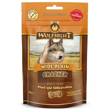 Wolfsblut Dog Cracker Wide Plain - konina i bataty 70g
