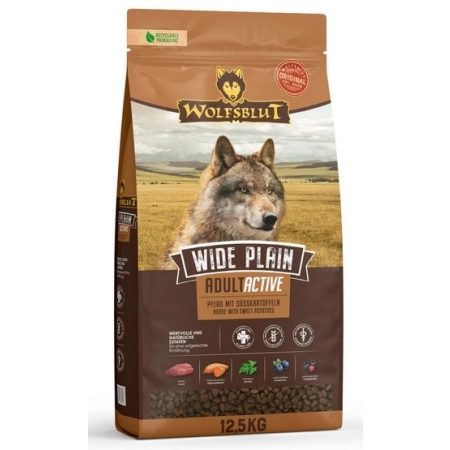 Wolfsblut Dog Wide Plain Active - konina i bataty 12,5kg-2056370