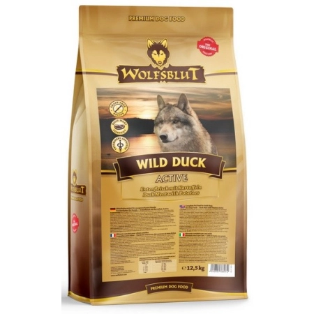 Wolfsblut Dog Wild Duck Active - kaczka i ziemniaki 12,5kg
