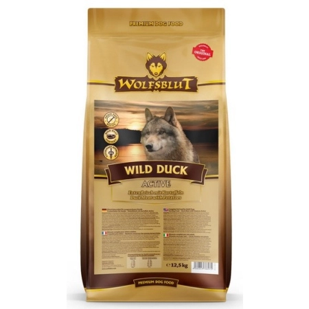 Wolfsblut Dog Wild Duck Active - kaczka i ziemniaki 12,5kg-2056372