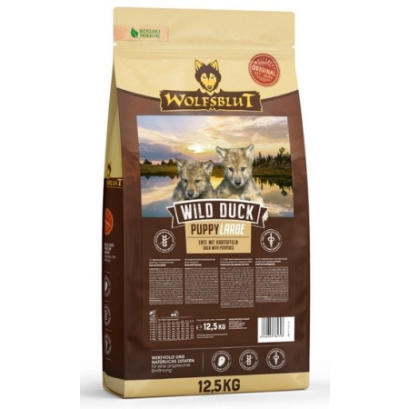 Wolfsblut Dog Wild Duck Puppy Large - kaczka i bataty 12,5kg