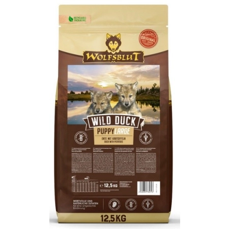 Wolfsblut Dog Wild Duck Puppy Large - kaczka i bataty 12,5kg-2056374