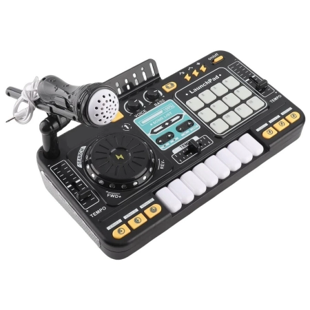 Konsola Dj dla dzieci Organki Zabawka muzyczna Elektroniczny Mikser Kontroler Mikrofon Konsoleta Światło LED