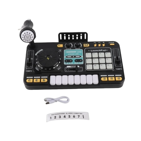 Konsola Dj dla dzieci Organki Zabawka muzyczna Elektroniczny Mikser Kontroler Mikrofon Konsoleta Światło LED-2057162
