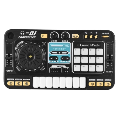 Konsola Dj dla dzieci Organki Zabawka muzyczna Elektroniczny Mikser Kontroler Mikrofon Konsoleta Światło LED-2057165