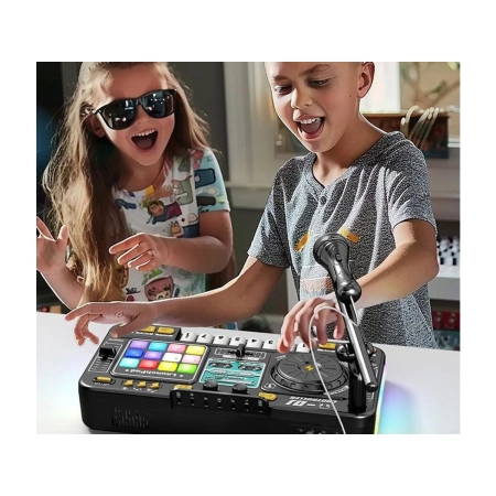 Konsola Dj dla dzieci Organki Zabawka muzyczna Elektroniczny Mikser Kontroler Mikrofon Konsoleta Światło LED-2057169